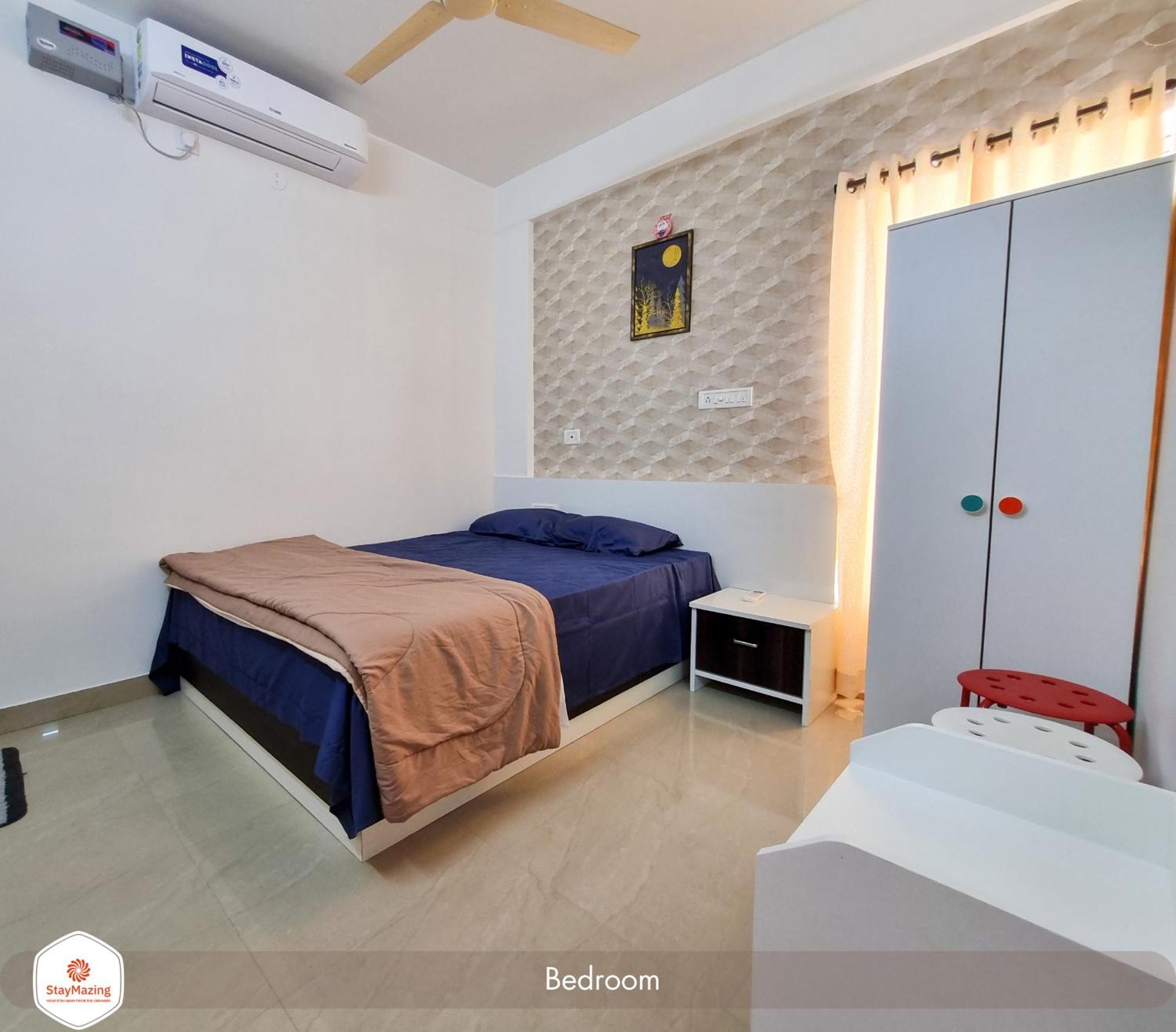 Staymazing-1,2 & 3 Bhk Ac Apartments In Hebbal-5Mins To Manyata-30Mins To Airport Бангалор Экстерьер фото